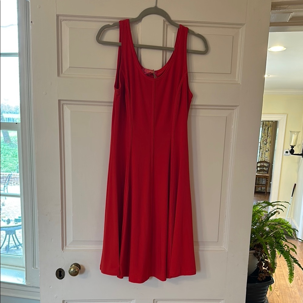 Elegant Red Sleeveless Dress